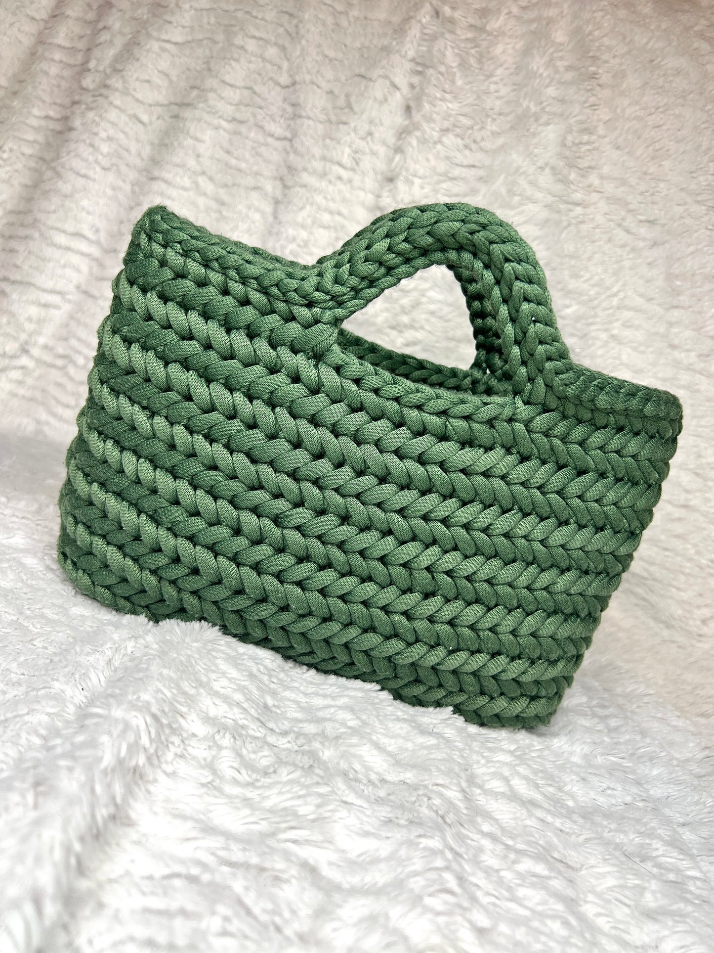 GREEN GODDESS Luxury Handmade Crochet Clutch Purse