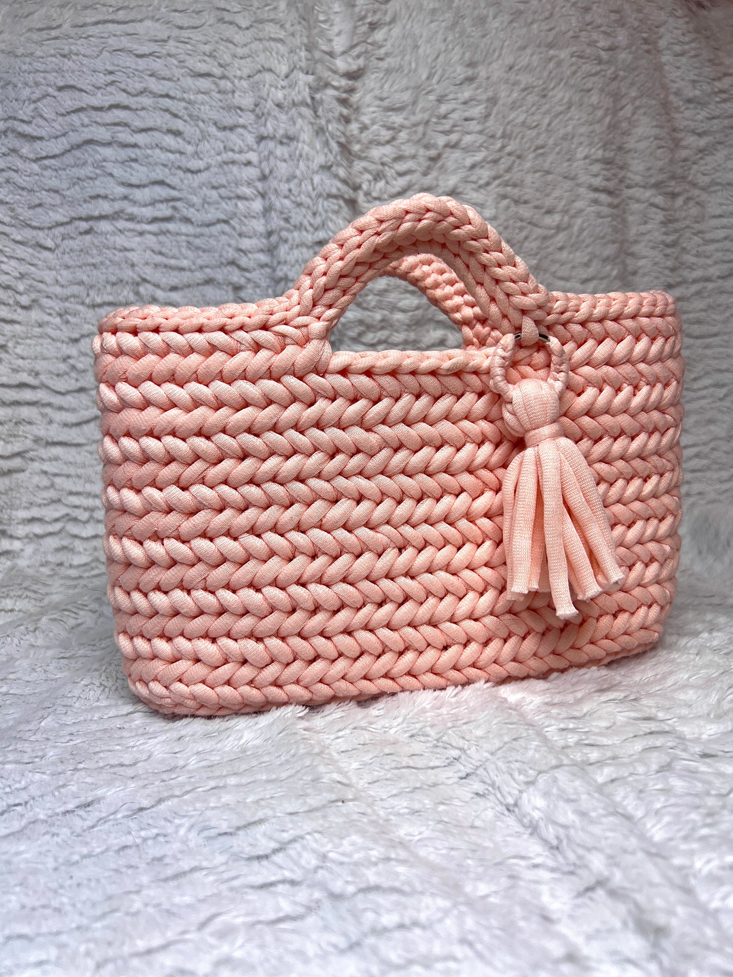 PRETTY IN PINK Luxury Handmade Crochet Clutch Purse