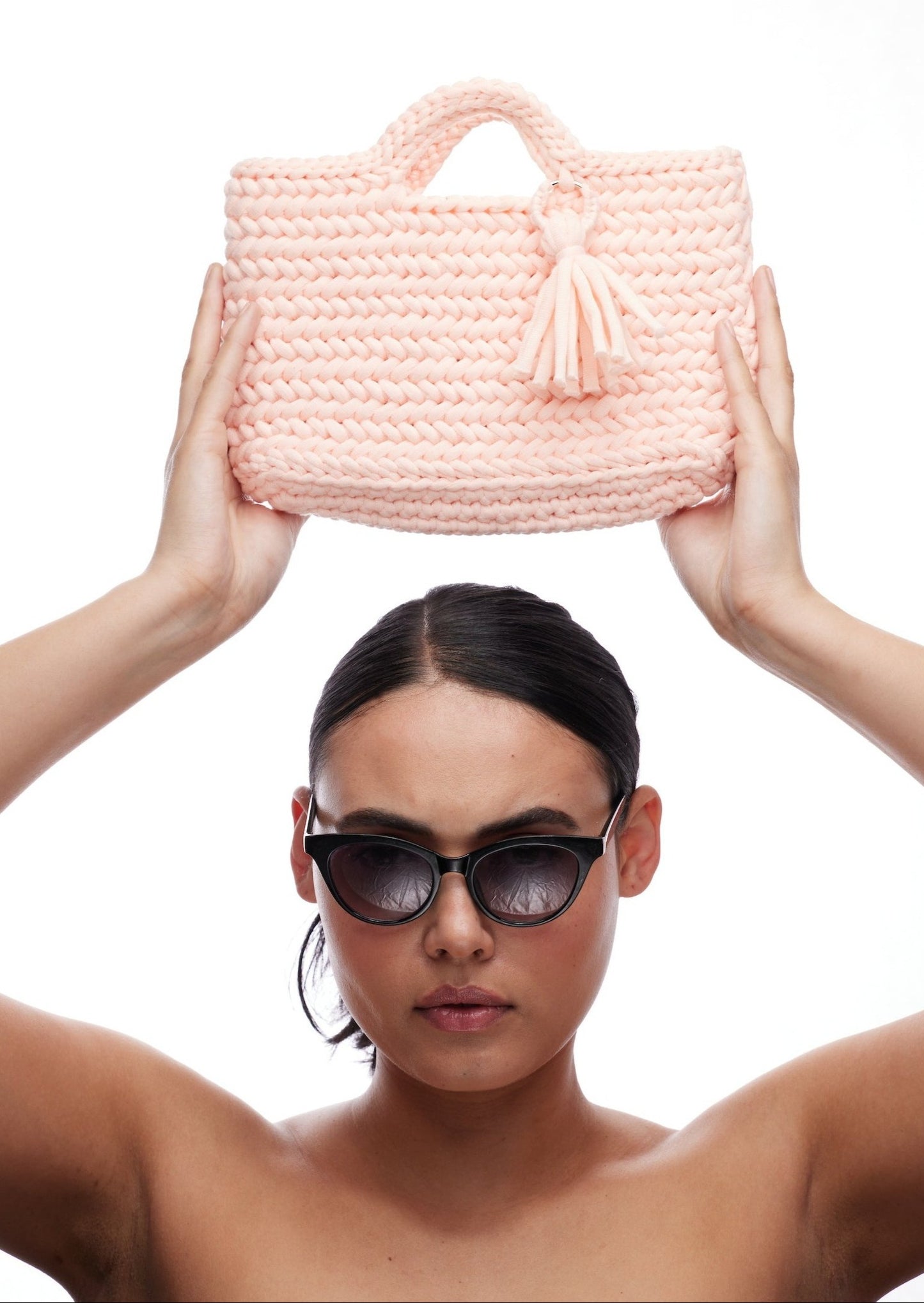 PRETTY IN PINK Luxury Handmade Crochet Clutch Purse