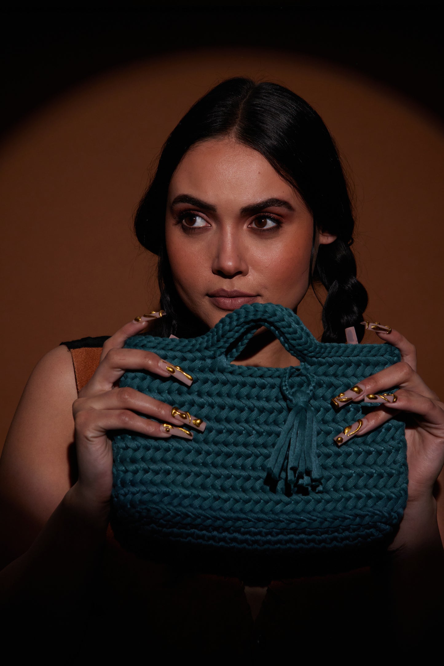 FOXY LADY Luxury Handmade Crochet Clutch Purse